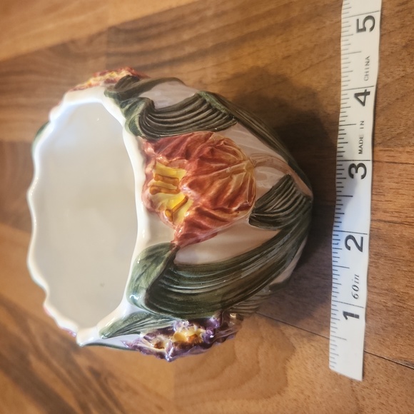 Fitz and Floyd Ceramic Floral Tulip Flowers Votive - Picture 7 of 10